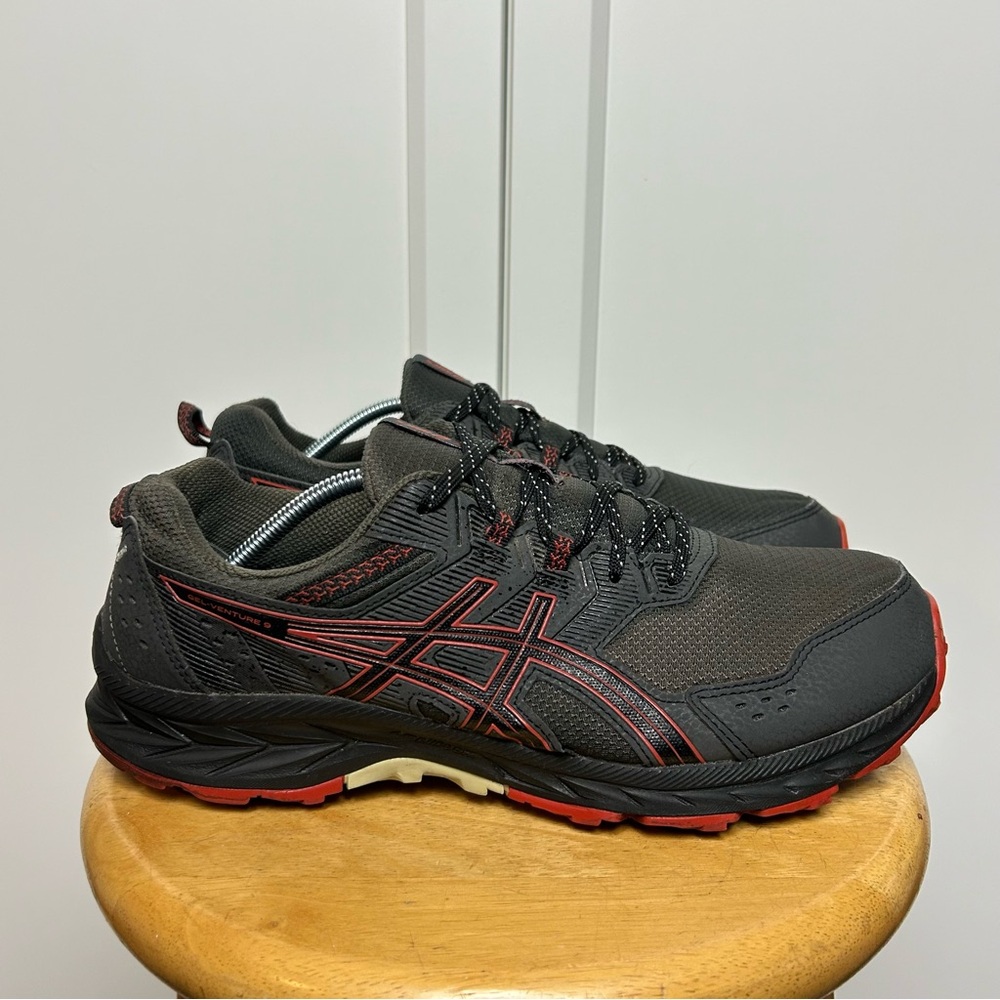 ASICS gel venture 9 red grey